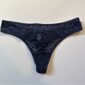 NWOT Toast Navy Lacy Thong